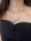 Fashion Silver Alloy Round Ball Geometric Necklace