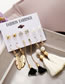 Fashion 4# Geometric Tassel Butterfly Pearl Earrings Set