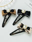 Fashion Coffee Color Bow Pearl Hairpin