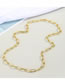 Fashion Thick Chain Alloy Thick Chain Necklace