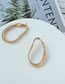 Fashion Gold Color Alloy Geometric Hollow Stud Earrings