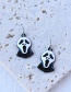 Fashion Silver Alloy Dripping Oil Halloween Ghost Necklace And Earrings Set