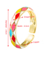 Fashion Zircon Gold-plated Copper And Zirconium Geometric Ring