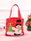 Fashion Snowman Red Square Bag Green Scarf Christmas Print Gift Bag
