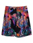 Fashion Color Printed Micro-pleated Skirt