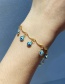 Fashion Blue Real Gold Plated Bracelet