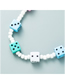 Fashion Color Acrylic Dice Beaded Necklace