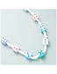 Fashion Color Acrylic Dice Beaded Necklace