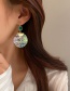 Fashion Gold Color Alloy Diamond Round Geometric Earrings