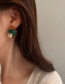 Fashion White Coffee Acrylic Irregular Geometric Stud Earrings