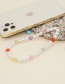 Fashion 2# Pearl Beaded Mixed Crystal Mobile Phone Chain