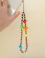 Fashion 2# Striped Candy Beads Bead Acker Peach Heart Knitting Mobile Phone Chain
