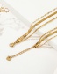 Fashion Steel Color Stainless Steel Snake Bone Chain Multi-layer Necklace