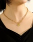 Fashion Steel Color Stainless Steel Love Necklace
