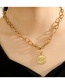 Fashion Steel Color Stainless Steel Round Chain Necklace