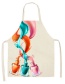 Fashion 36# Linen Apron With Colorful Nail Polish Print