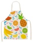 Fashion 12# Fruit Print Linen Apron