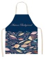 Fashion 40# Sea Animal Print Linen Apron