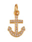 Fashion Boat Anchor Copper Inlaid Zirconium Geometric Starfish Love Calf Leaves Geometry Diy Accessories