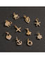 Fashion Elephant Copper Inlaid Zirconium Geometric Starfish Love Calf Leaves Geometry Diy Accessories