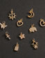 Fashion 10 # Copper Diamond Elephant Cross Butterfly Boat Anchor Diy Accessories