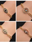 Fashion 4# Gold Color-plated Copper Color Zirconium Eye Bracelet