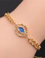 Fashion 2# Copper Inlaid Color Zirconium Eye Bracelet