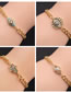 Fashion 3# Copper Plated Real Gold Color Inlaid Zirconium Eye Bracelet
