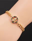Fashion 4# Bronze Plated Real Gold Color With Zirconium Virgin Mary Bracelet