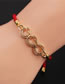Fashion 4# Bronze Diamond Love Smiley Bracelet