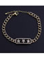 Fashion 2# Bronze Plated Real Gold Color Star Bracelet