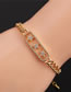 Fashion 1# Bronze Plated Real Gold Color Star Bracelet
