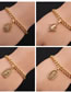 Fashion 4# Bronze Plated Real Gold Color Virgin Bracelet