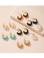 Fashion Ink-blue Colour Acrylic Irregular Geometric Earrings