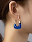 Fashion Azure Blue Acrylic Geometric Earrings