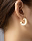 Fashion Amber Leopard Geometric Earrings