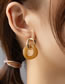 Fashion Amber Acrylic Geometric Stud Earrings