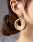 Fashion Milky Acrylic Geometric Ring Ear Studs