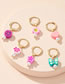 Fashion White Love Alloy Love Smiley Flower Butterfly Geometric Earrings