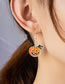 Fashion White Ghost Halloween Pumpkin Ghost Geometric Earrings