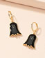 Fashion Black Halloween Dripping Ghost Earrings