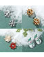 Fashion Flowers Christmas Cartoon Dripping Oil Snowflake Elk Earrings