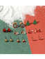 Fashion Gift Money Christmas Cartoon Elk Walking Stick Earrings Set