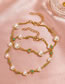 Fashion Eight Beads Imitation Pearl Rice Bead Flower Bracelet
