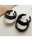Fashion Black Solid Color Cross-knotted Wide-brimmed Headband