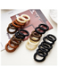 Fashion Brown Coffee Black Telephone Line Frosted Phone Cord Hair Tie