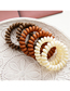 Fashion Brown Coffee Black Telephone Line Frosted Phone Cord Hair Tie