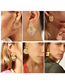 Fashion 11# Alloy Geometric Flower Love Stud Earrings