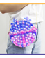 Fashion G041-05 Blue Shark Key Buckle Bag Putting Children's Pressing Messenger Bag