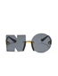 Fashion Full Gray Children's Alphabet Sunglasses